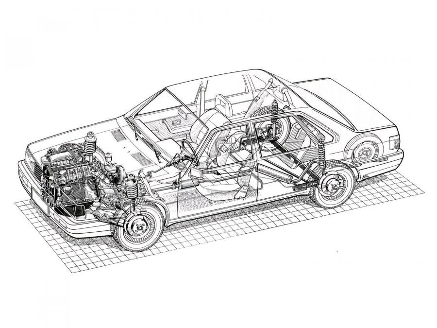 Схема Audi 90 (B2) 1984 года  (фото 8 из 14)